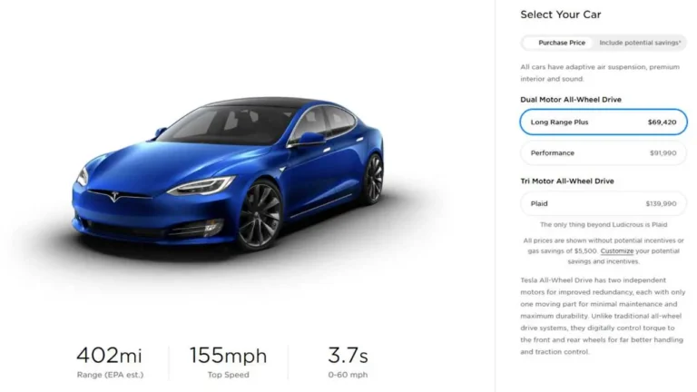 Cuánto cuesta un Tesla en USA