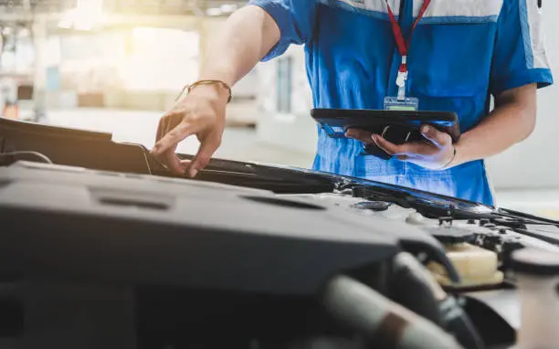 inspección de un carro en maryland