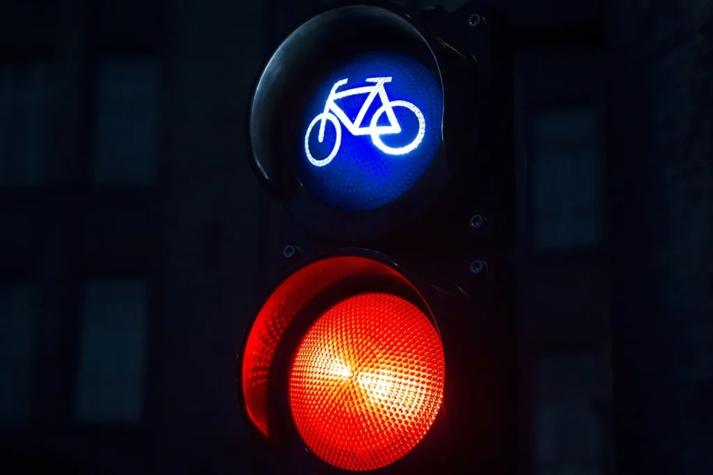 ticket por pasarse una luz en rojo